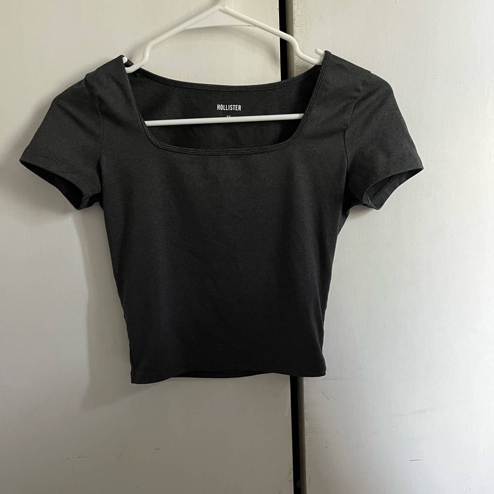 Hollister Women's Charcoal Blouse